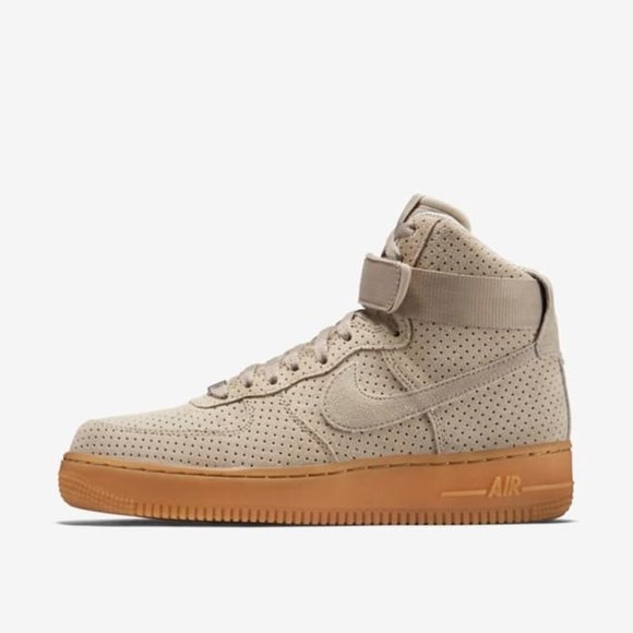 nike air force ones tan suede